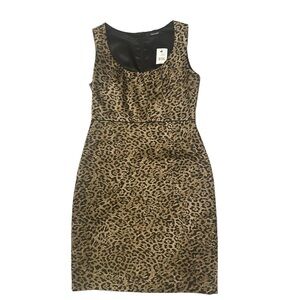 TAHARI | Leopard Print Dress | Size 4